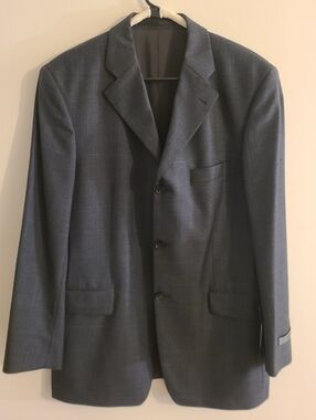BNWT - Strellson - (Size 50) Men’s 100% Virgin Wool Black Suit Jacket Blazer